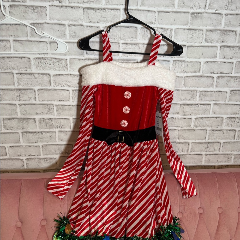 Red and White Striped Costume